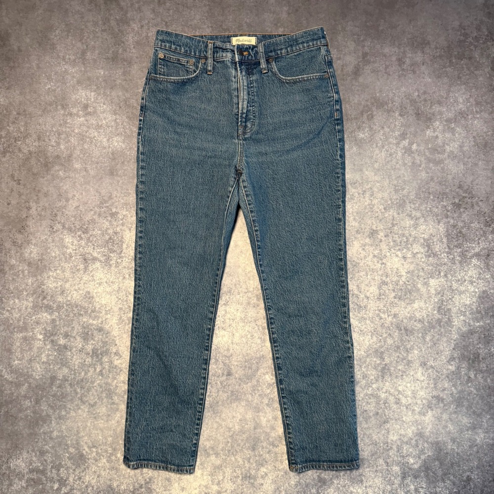 Madewell The Perfect Vintage Jean Womens 29 High Rise Straight Leg Blue Denim